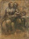 Святая Анна с Марией, младенцем Христом и Иоанном Крестителем. Леонардо да Винчи